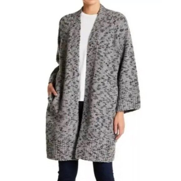 Vince Sweaters - Vince Marled Wool cashmere Blend Belted Gray Sweater Coat cardigan Size XS